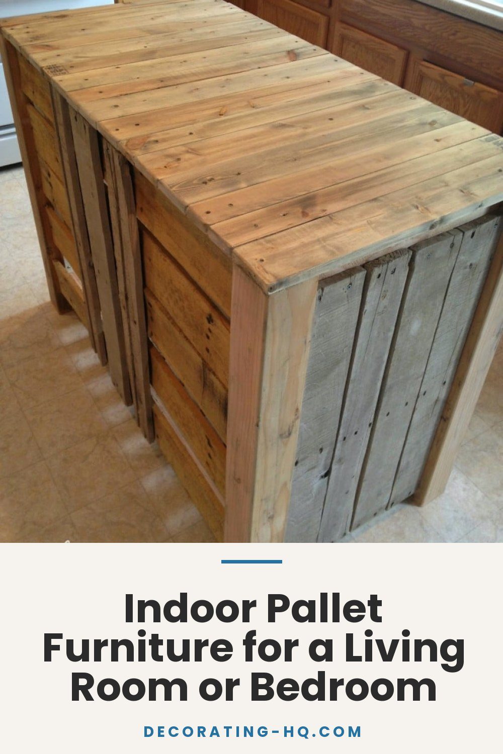 Indoor Pallet Furniture for a Living Room or Bedroom