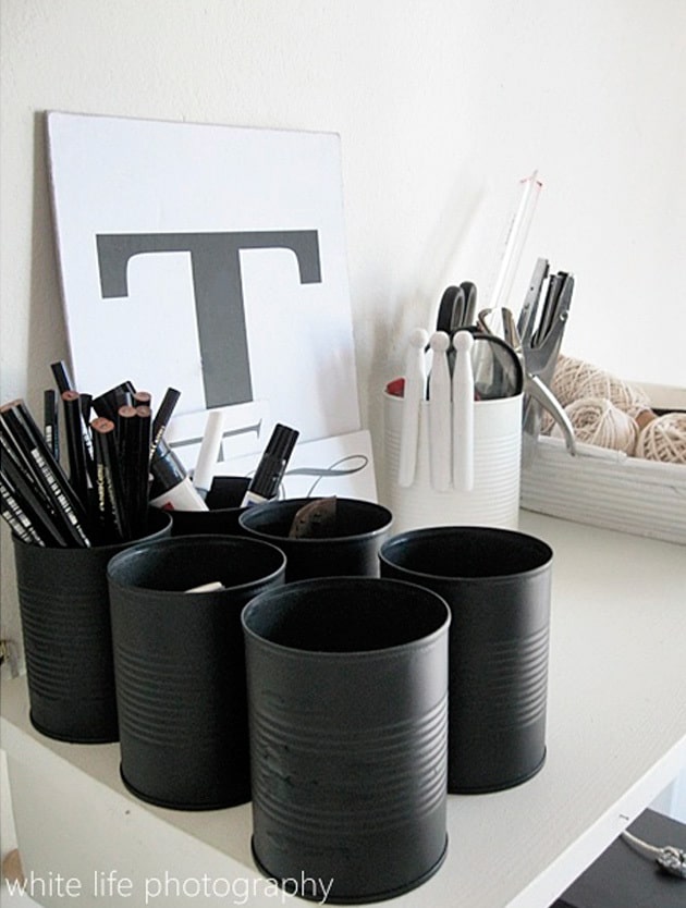 15+ Awesome DIY Ideas To Transform Tin Cans Into Practical Organizers