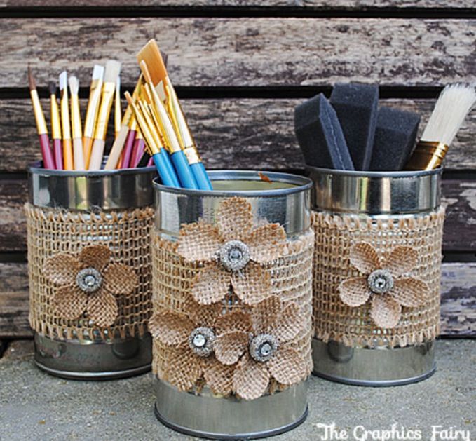 15+ Awesome DIY Ideas To Transform Tin Cans Into Practical Organizers