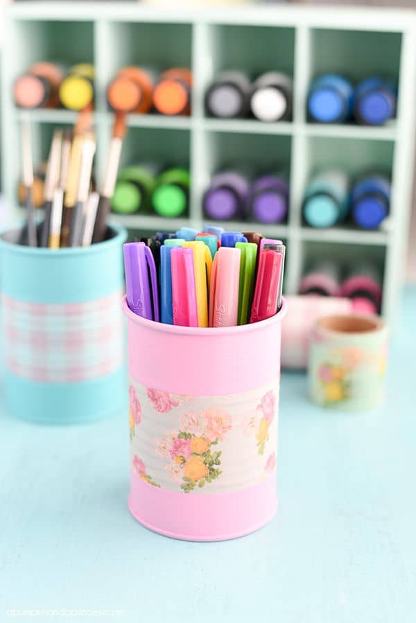 15+ Awesome DIY Ideas To Transform Tin Cans Into Practical Organizers