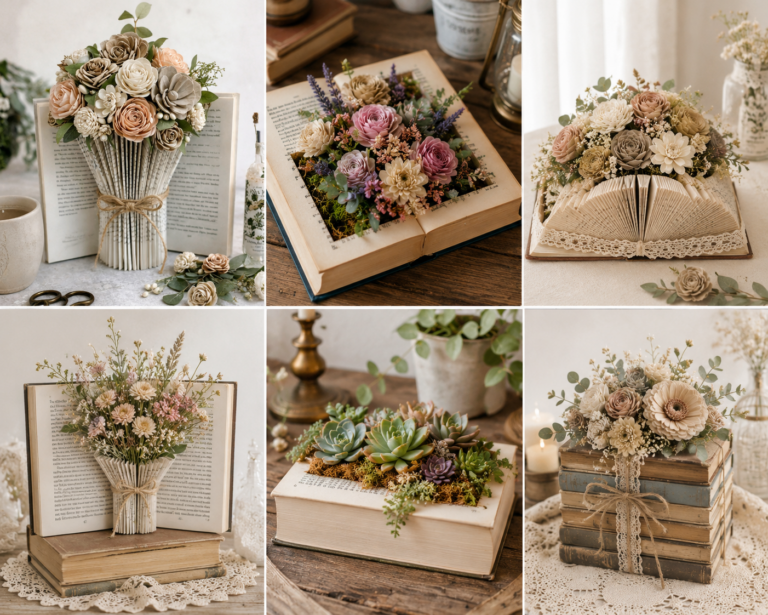 Transform Your Books Into Floral Arrangements Transform Your Books Into Floral Arrangements transform your books into floral arrangements 2