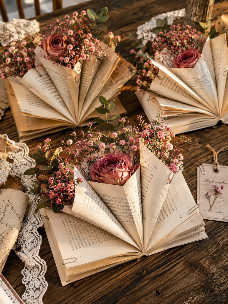 Transform Your Books Into Floral Arrangements Transform Your Books Into Floral Arrangements transform your books into floral arrangements 5