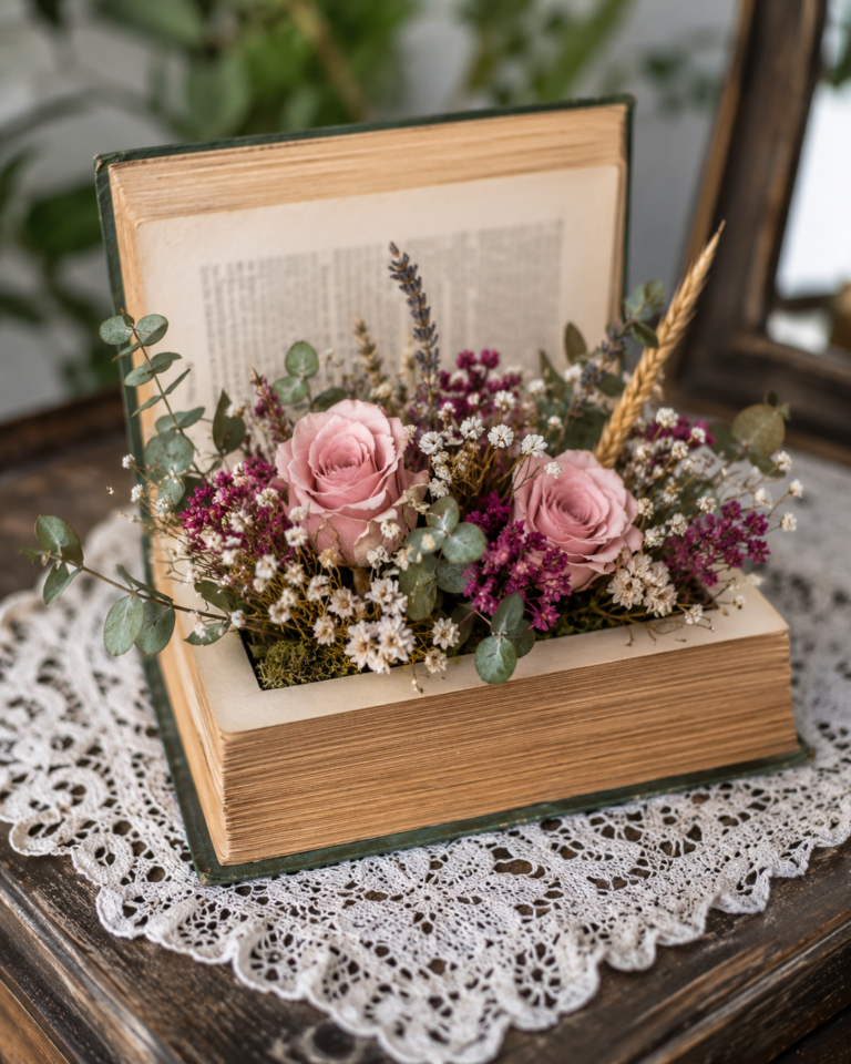 Transform Your Books Into Floral Arrangements Transform Your Books Into Floral Arrangements transform your books into floral arrangements 6