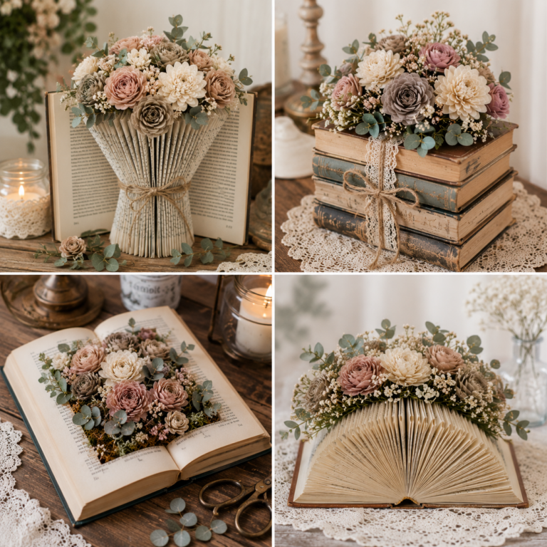 Transform Your Books Into Floral Arrangements Transform Your Books Into Floral Arrangements transform your books into floral arrangements 7