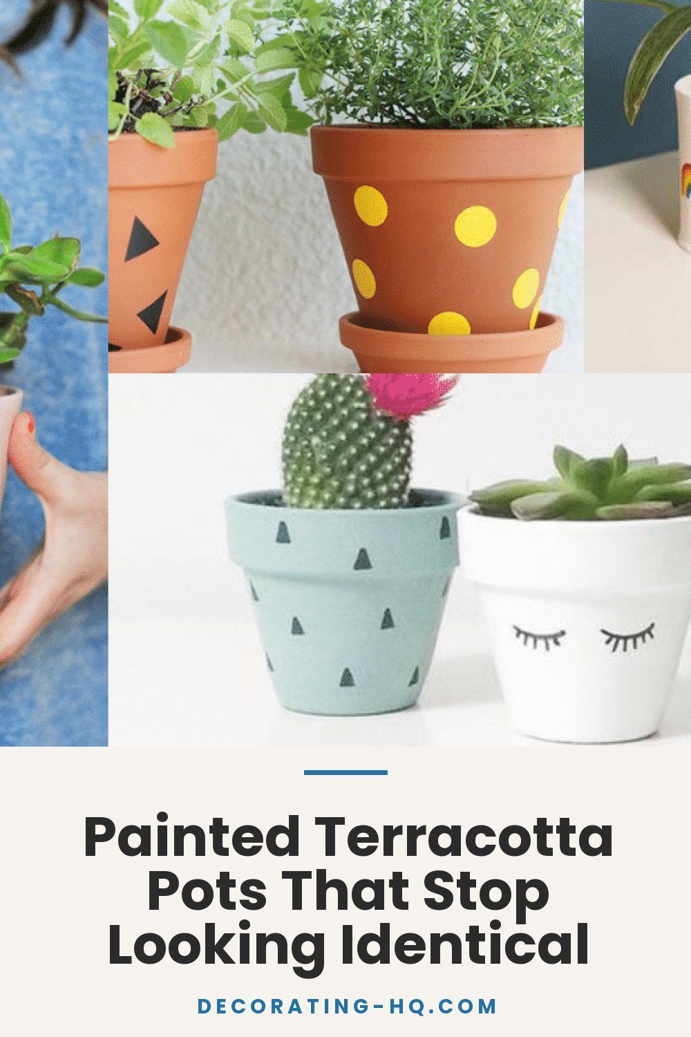 Painted Terracotta Pots That Stop Looking Identical