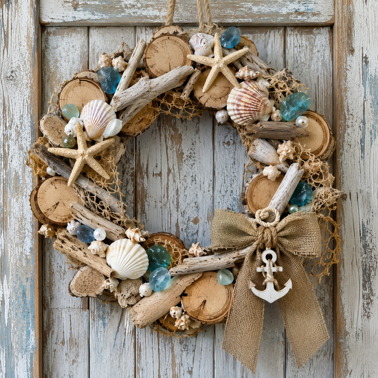 Tree Trunk Garlands and Nautical Motifs for Coastal Decor Tree Trunk Garlands and Nautical Motifs for Coastal Decor tree trunk garlands and nautical motifs 6
