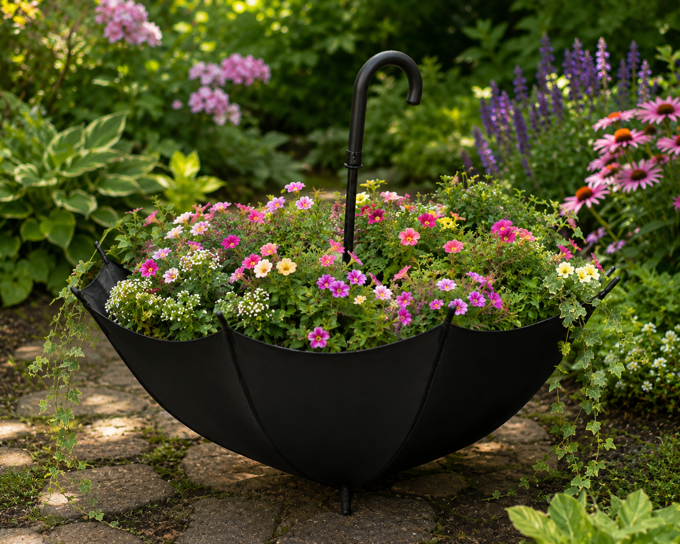 Best Umbrella Hanging Basket for Stylish Outdoor Spaces Best Umbrella Hanging Basket for Stylish Outdoor Spaces umbrella hanging basket 3