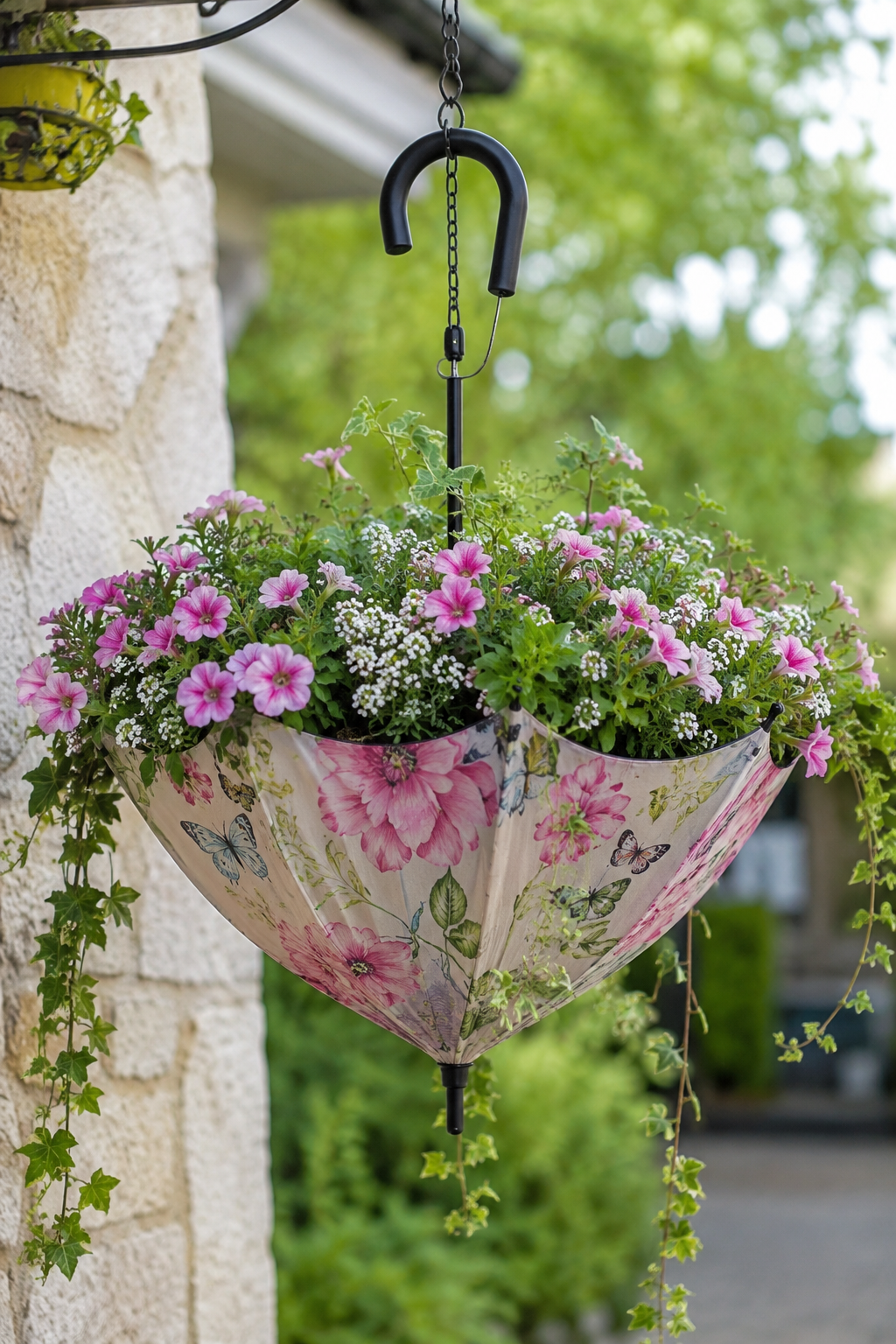 Best Umbrella Hanging Basket for Stylish Outdoor Spaces Best Umbrella Hanging Basket for Stylish Outdoor Spaces umbrella hanging basket 7