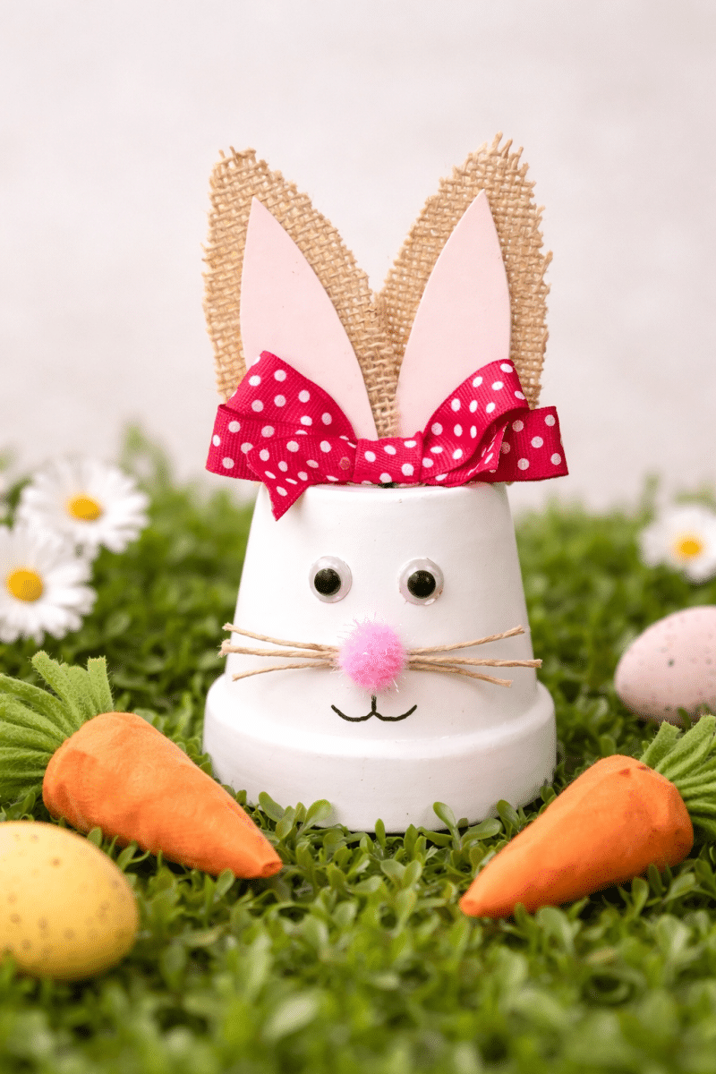 unique easter decoration ideas with terracotta pots