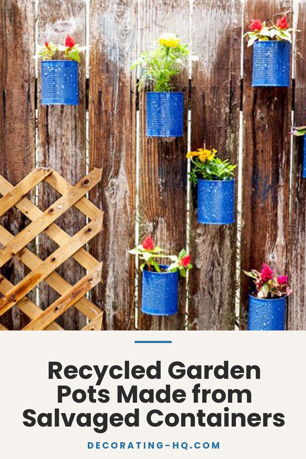 Recycled Garden Pots Made from Salvaged Containers