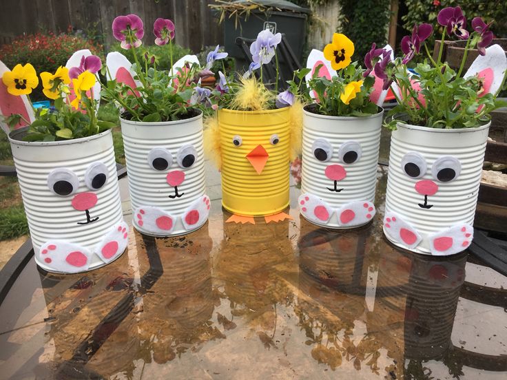 upcycle cans into stunning easter decorations 3