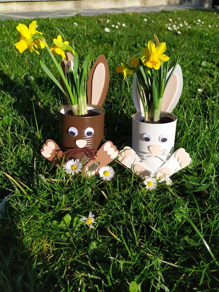 upcycle cans into stunning easter decorations 9