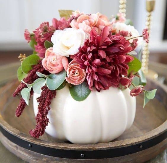 use pumpkins to decorate your home for fall 1