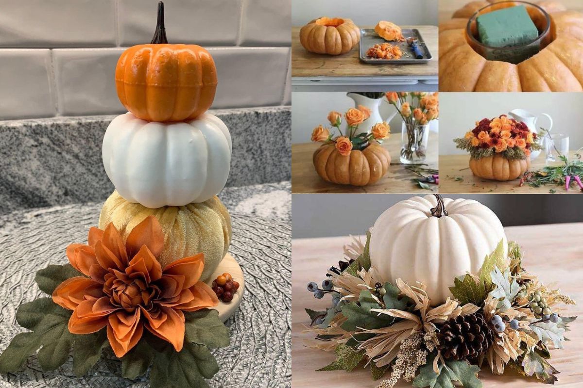 use pumpkins to decorate your home for fall 11