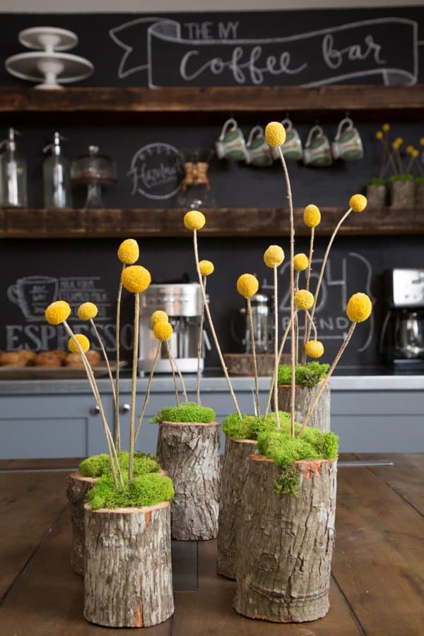 20+ Wonderful Decorative Vases Made From Tree Stump