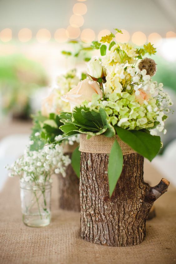 20+ Wonderful Decorative Vases Made From Tree Stump