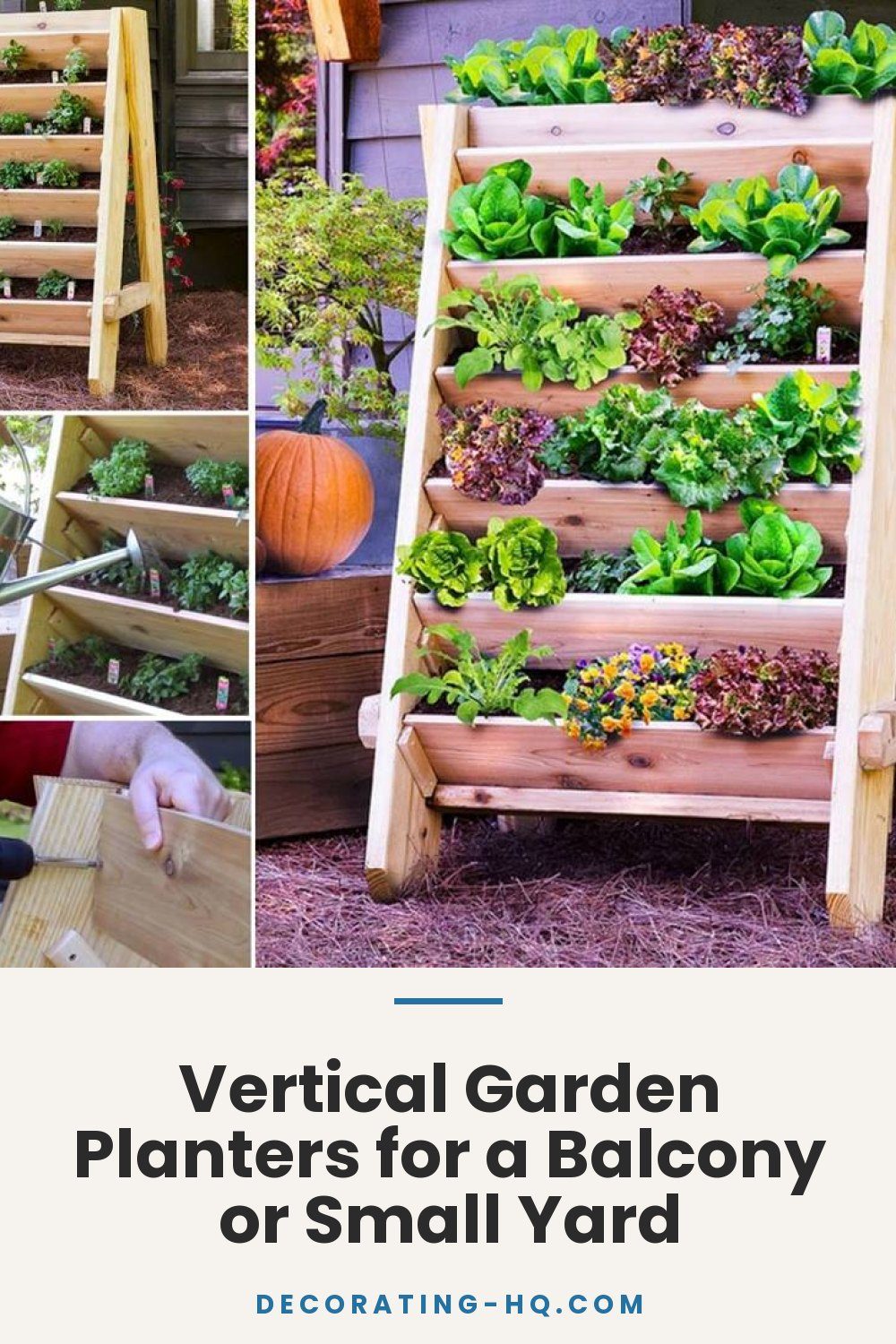 Vertical Garden Planters for a Balcony or Small Yard