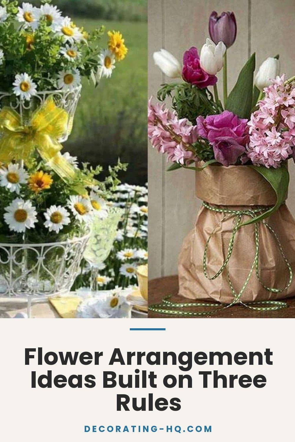 Flower Arrangement Ideas Built on Three Rules
