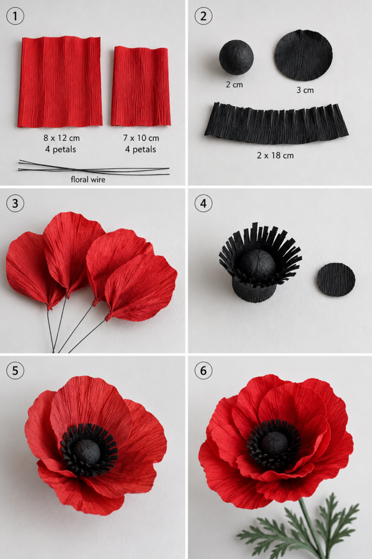 Very easy to make crepe paper flowers step by step Very easy to make crepe paper flowers step by step very easy to make crepe paper flowers 8
