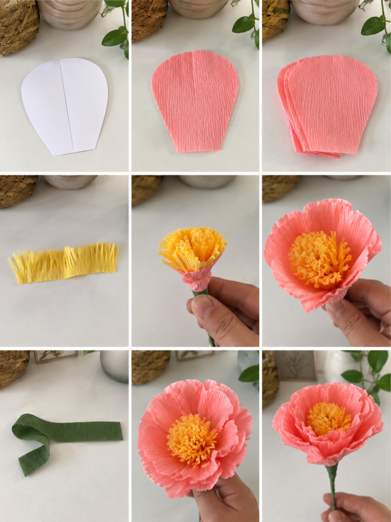 Very easy to make crepe paper flowers step by step Very easy to make crepe paper flowers step by step very easy to make crepe paper flowers