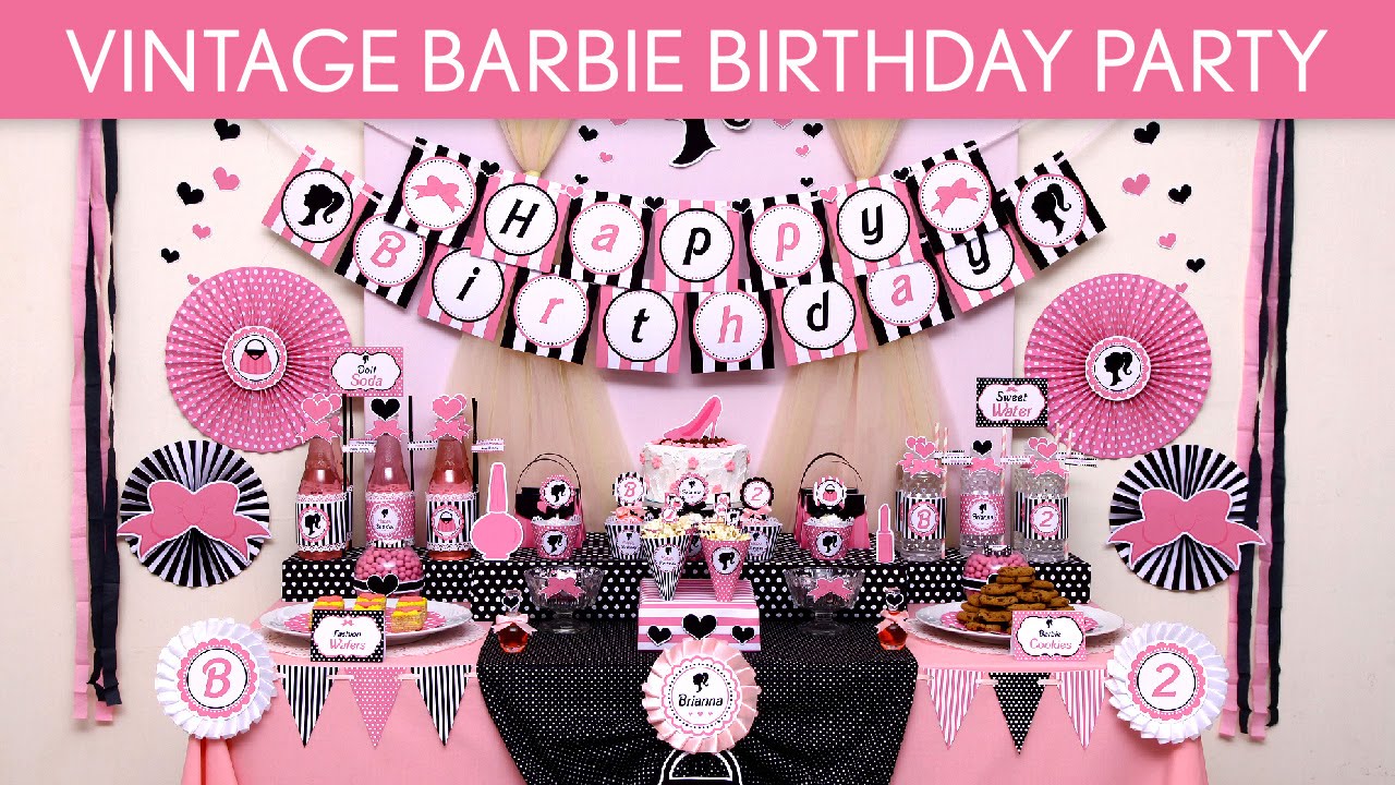 vintage barbie party