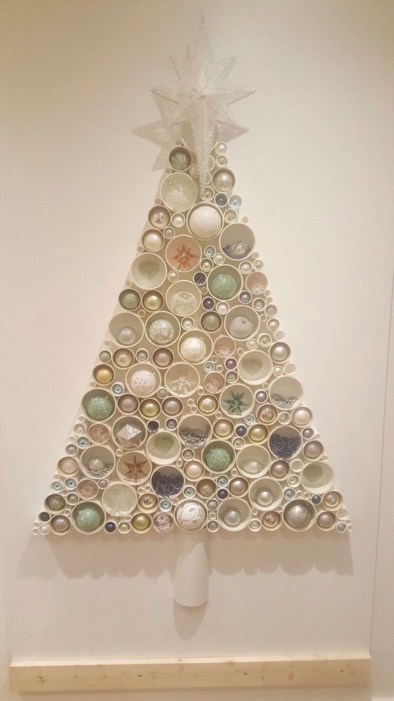 wall christmas tree ideas creativity 11