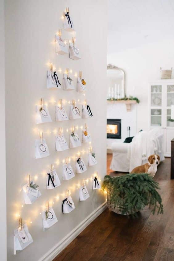 wall christmas tree ideas creativity 14