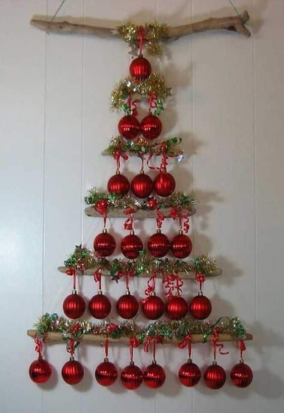 wall christmas tree ideas creativity 7