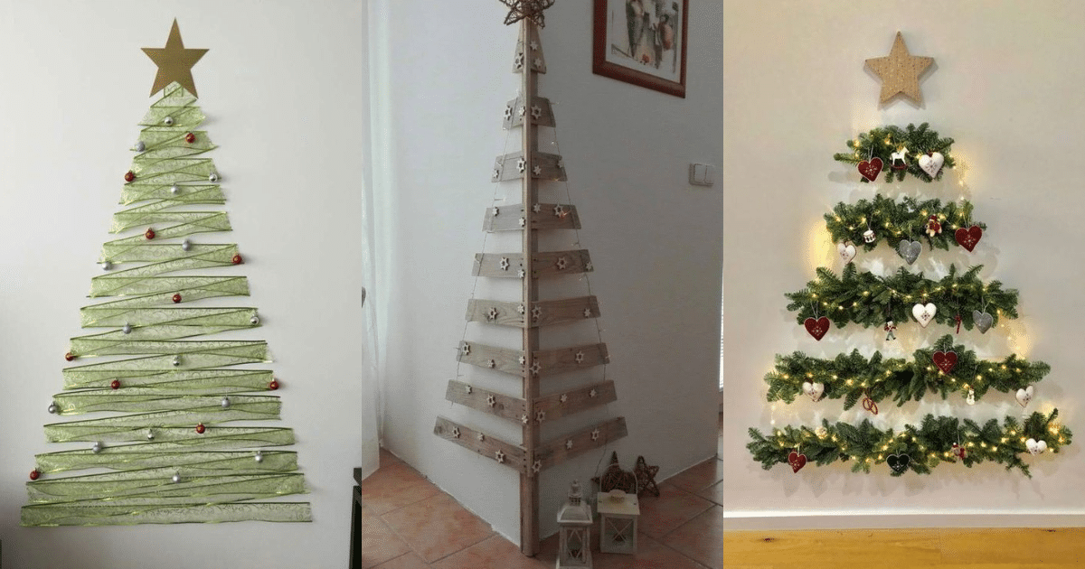 wall christmas tree ideas creativity