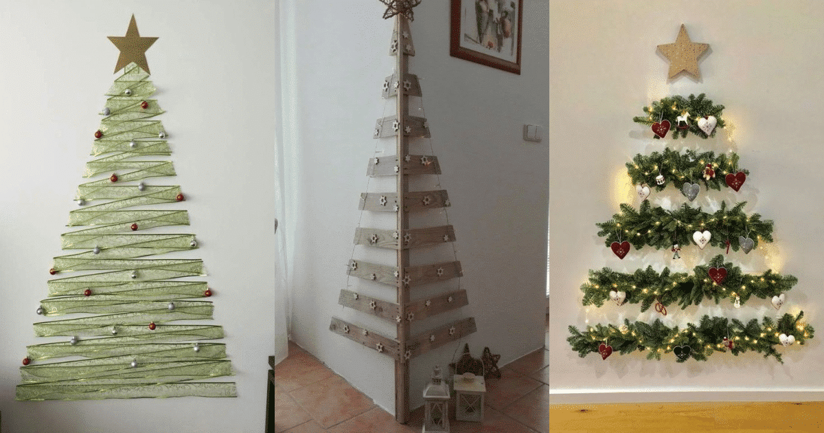 wall christmas tree ideas creativity