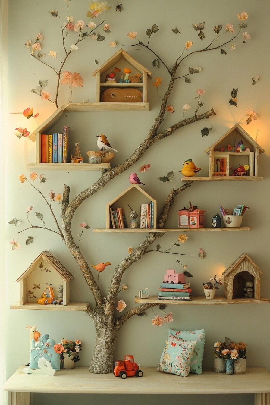 wall tree decorating ideas