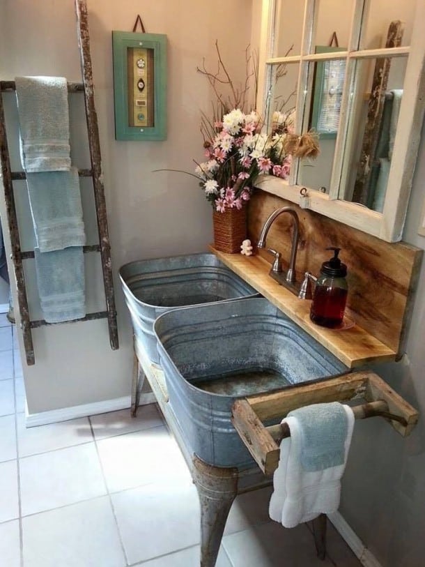 15+ Astonishing Wash Tubs Reuse Ideas