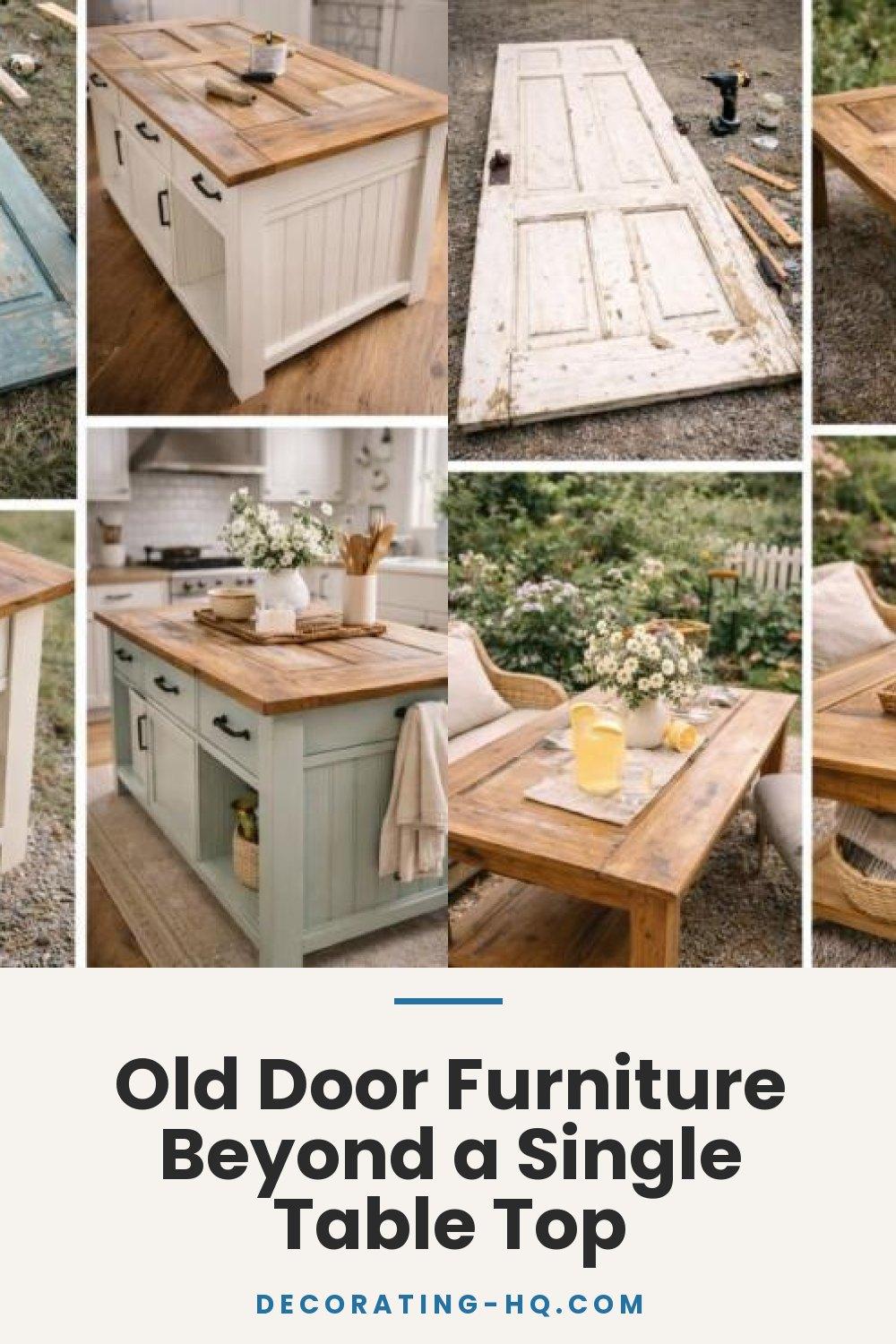 Old Door Furniture Beyond a Single Table Top