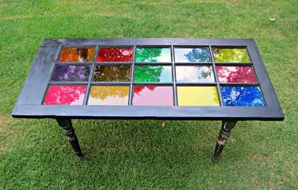ways to transform an old door into a beautiful table 3