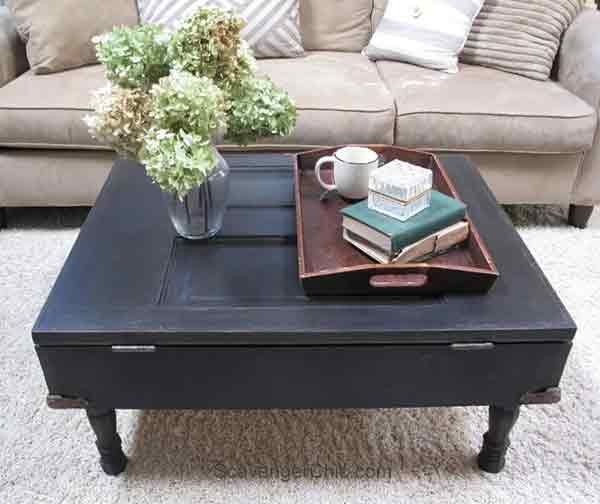 ways to transform an old door into a beautiful table 4