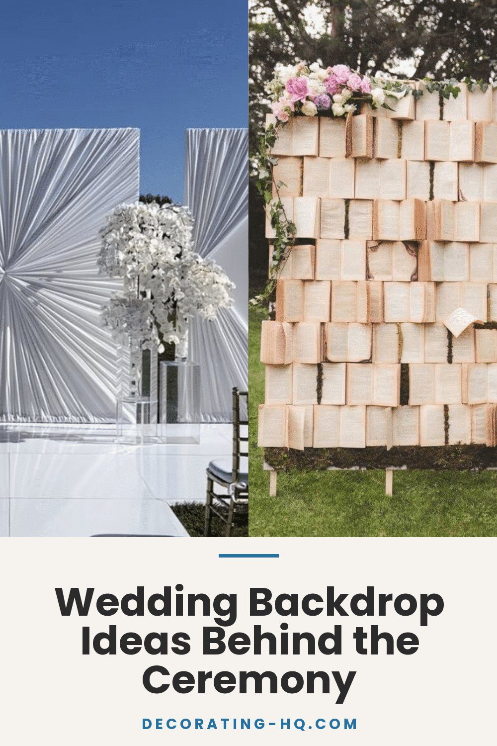 Wedding Backdrop Ideas Behind the Ceremony