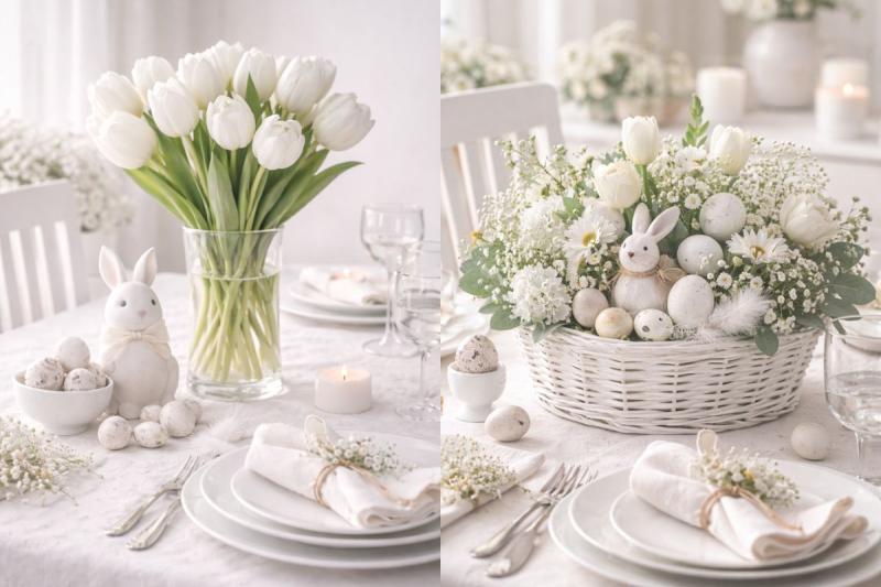 White Centerpieces for Easter: Elegant Ideas white centerpieces for easter