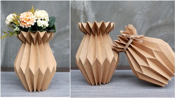 Wonderful Flower Pots Made of Cardboard