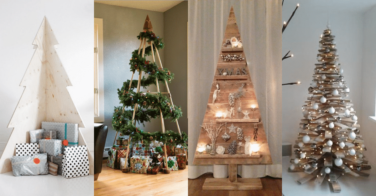 wood christmas tree ideas