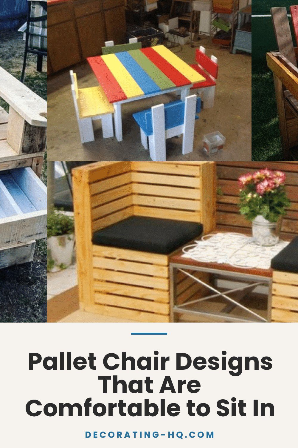 Pallet Chair Designs That Are Comfortable to Sit In