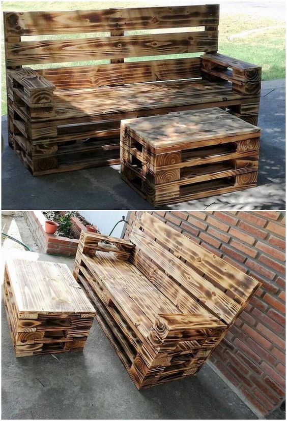wooden chairs made with pallets 9