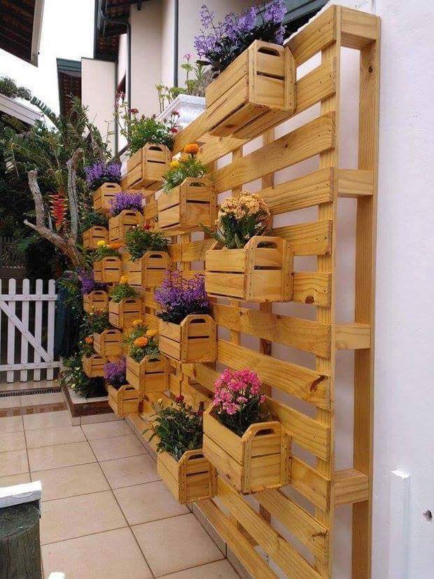 Cajas de madera para el jardín