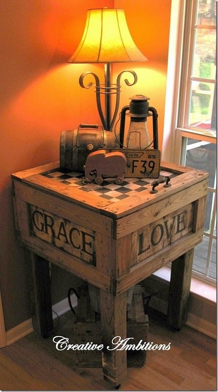 20+ DIY Wooden Crates Furniture Design Ideas