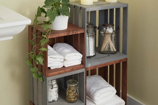 20+ DIY Wooden Crates Furniture Design Ideas