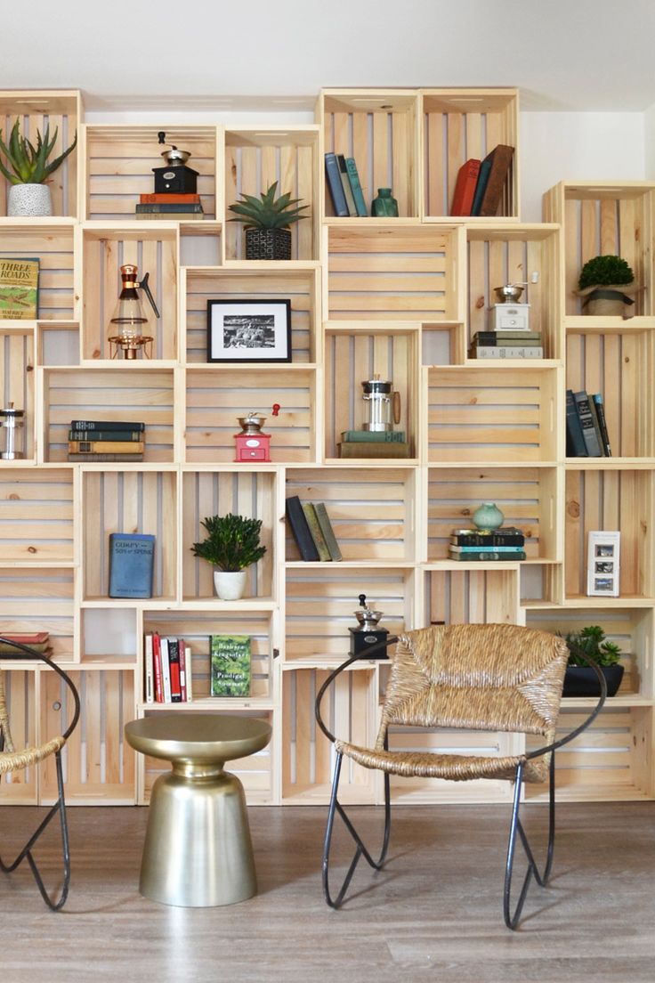 15+ Amazing Wooden Crates Furniture Design Ideas