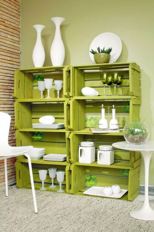 15+ Wooden Crates In Kitchen: A Brilliant Idea To Add Extra Storage Space