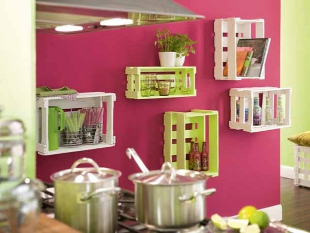 wooden crates in kitchen 17