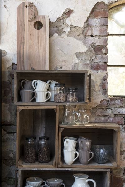 wooden crates in kitchen 3