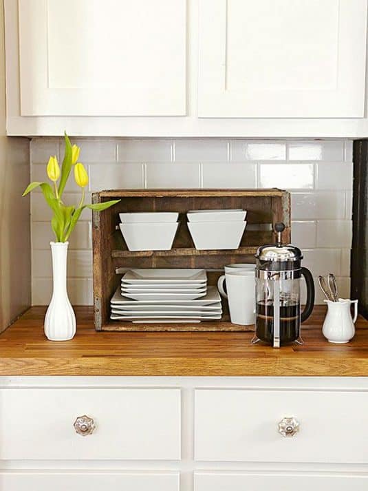 15+ Wooden Crates In Kitchen: A Brilliant Idea To Add Extra Storage Space