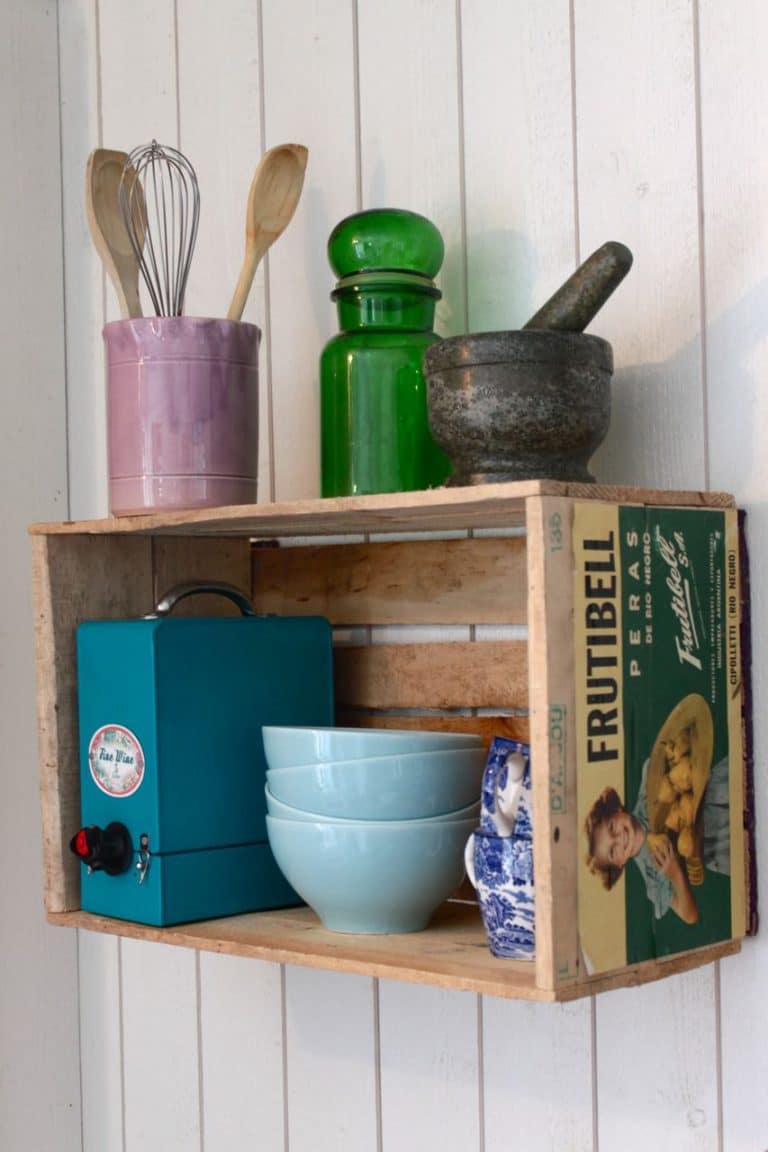 15+ Wooden Crates In Kitchen: A Brilliant Idea To Add Extra Storage Space